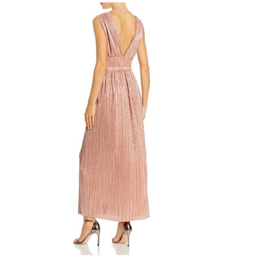 MAJE (NWT) - Rimalda Pink Metallic Gown - Picture 3 of 5